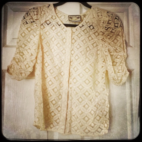 Two of Us from Anthropologie Tops - 🌴Vintage style Lace Blouse by Two of Us from Anthropologie